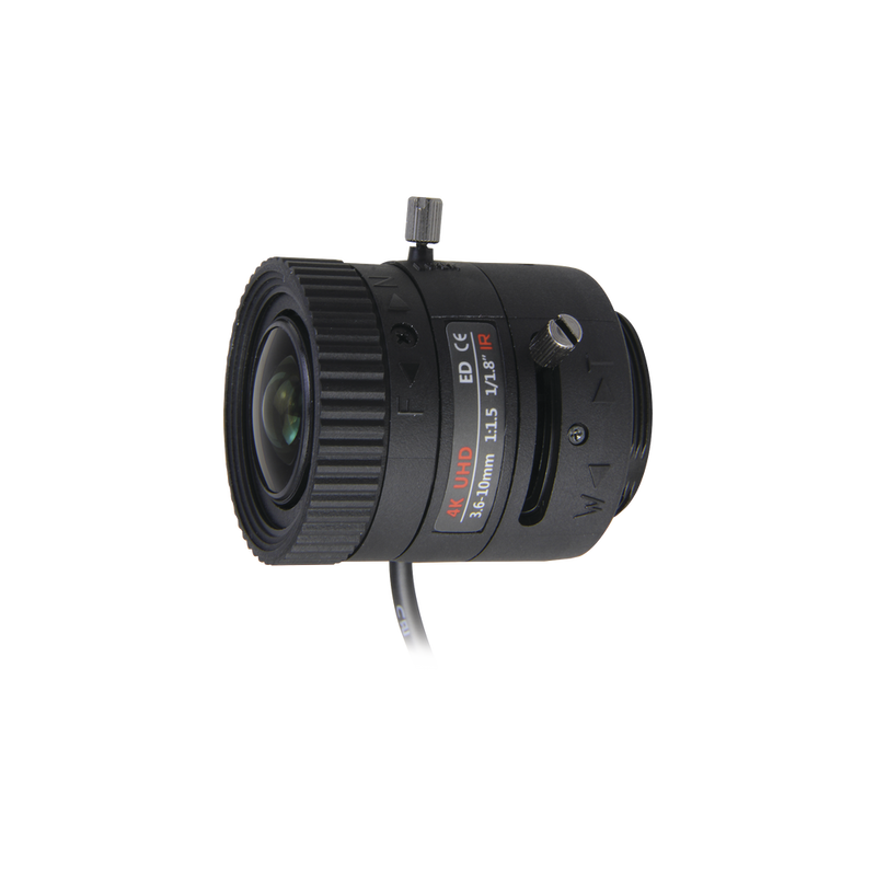 Lente Varifocal 3.6-10 mm Resolución 4K Iris Automático Día Noche Formato 1 1.8 SYS-03610-DIRS - SILYMX