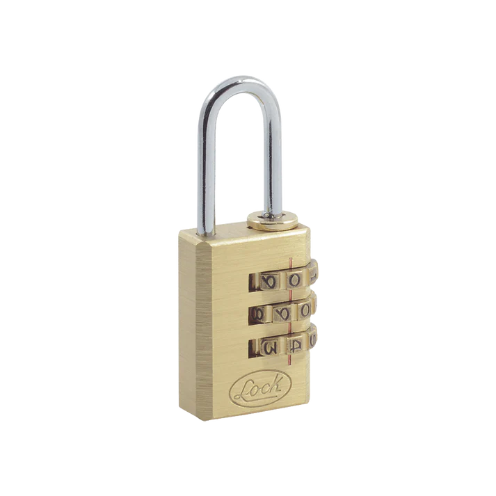 Candado de Latón de Combinación Maletero Programable Medida 20 mm Nivel de seguridad 3 SYS-10CA - SILYMX