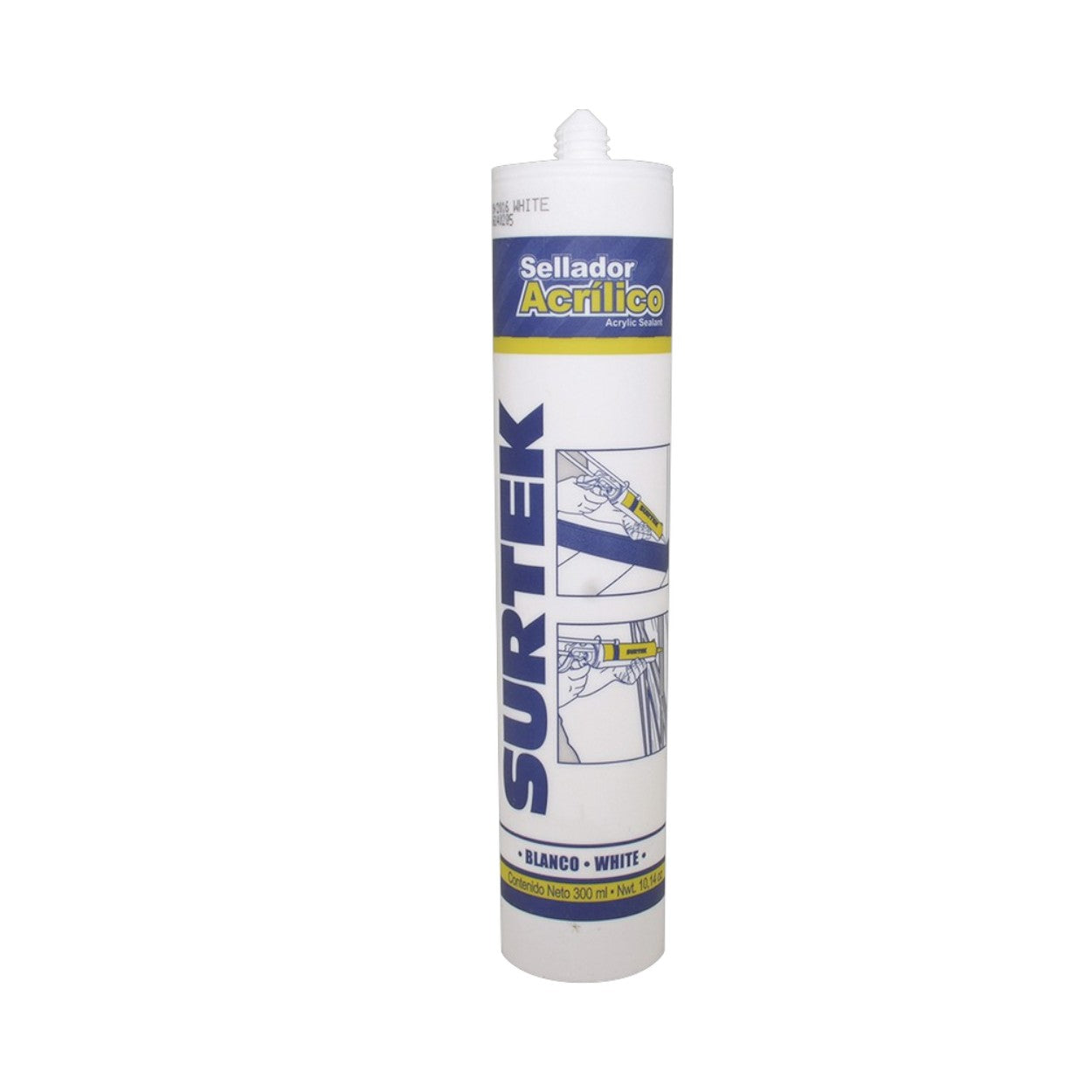 Sellado Acrílico Color Blanco Contenido 280 ml SURTEK SYS-113-505 - SILYMX