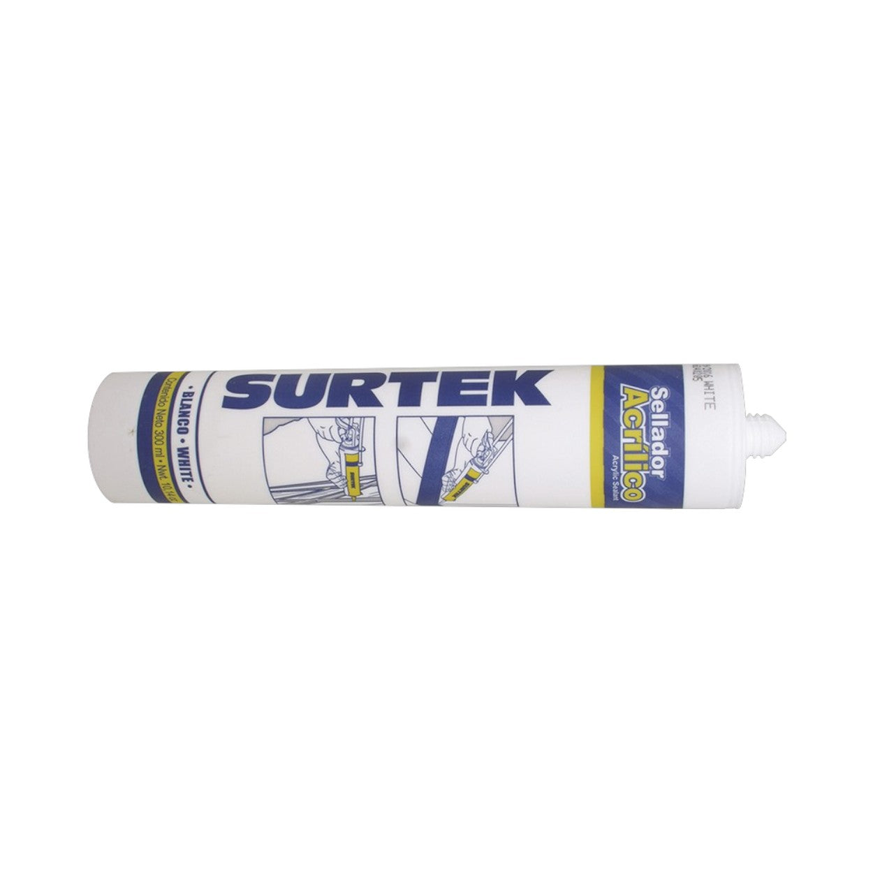 Sellado Acrílico Color Blanco Contenido 280 ml SURTEK SYS-113-505 - SILYMX