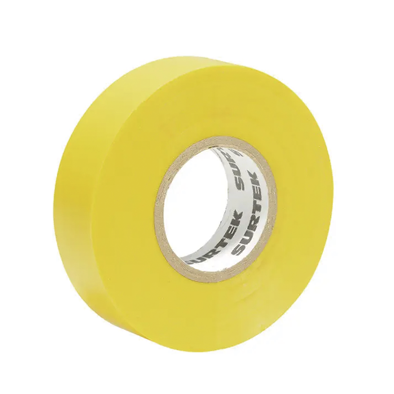 Cinta Para Aislar Color Amarillo De 19 Mm X 9 Metros De Pvc SYS138007
