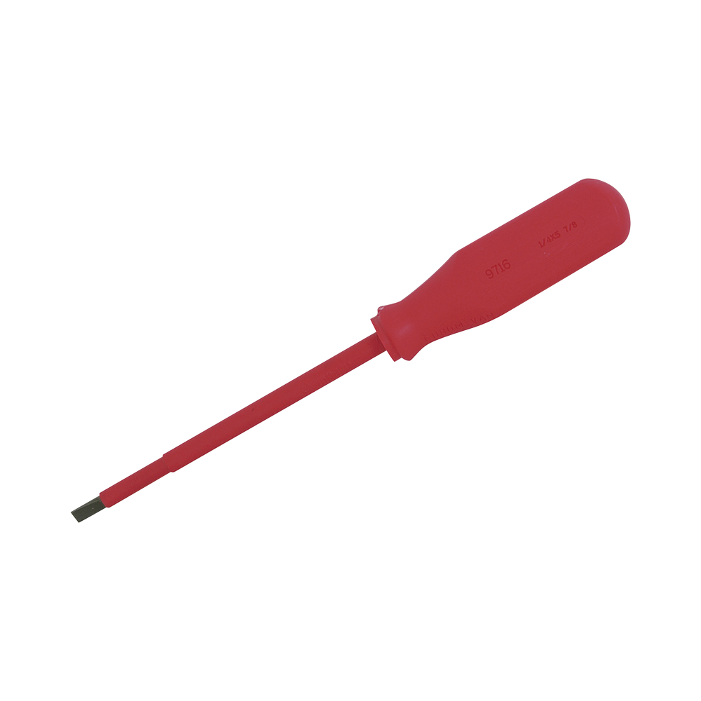 Destornillador rojo para 1000v plano de 1/4 x 5-7/8” SYS-9716 - SILYMX