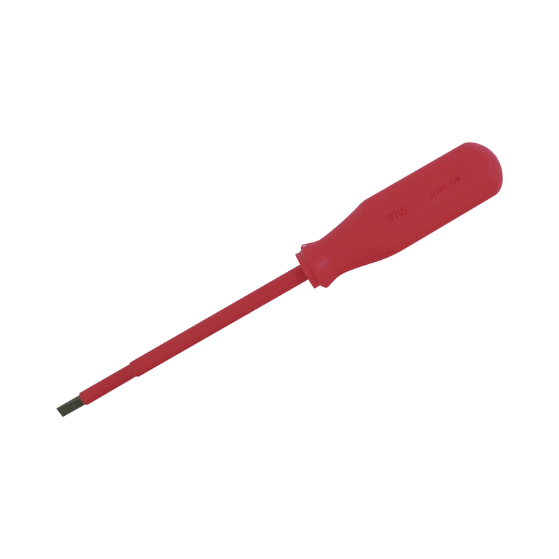 Destornillador rojo para 1000v plano de 1/4 x 5-7/8” SYS-9716 - SILYMX
