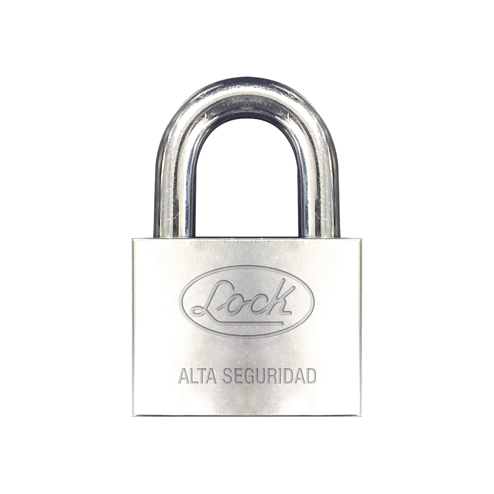 Candado de hierro alta seguridad con llave de disco Acabado Cromado Llaves Abloy Medida de Horquilla 34 mm SYS-LCA-C40 - SILYMX