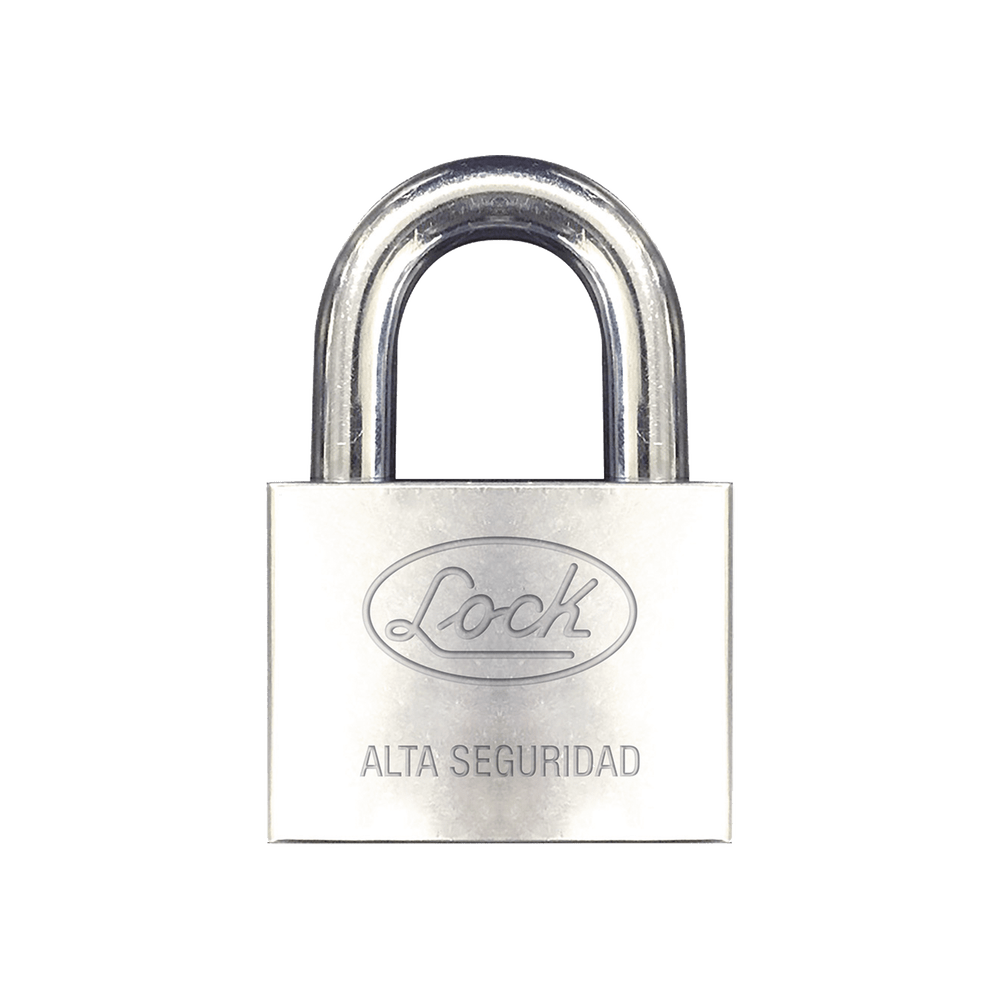 CerradurasLOCKSYS-LCA-C40Candado de hierro alta seguridad con llave de disco Acabado Cromado Llaves Abloy Medida de Horquilla 34 mm SYS - LCA - C40 - SILYMX