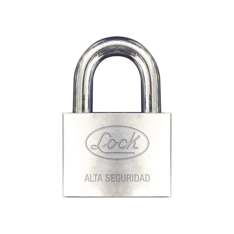 Candado de hierro alta seguridad con llave de disco Acabado Cromado Llaves Abloy Medida de Horquilla 50 mm SYS-LCA-C60 - SILYMX