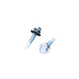 Tornillo - Pija cabeza hexagonal con rondana y punta de broca #14 x 1-1/4" 50 piezas SYS-PHR-14-114 - SILYMX