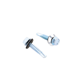 Tornillo - Pija cabeza hexagonal con rondana y punta de broca #14 x 1-1/4" 50 piezas SYS-PHR-14-114 - SILYMX