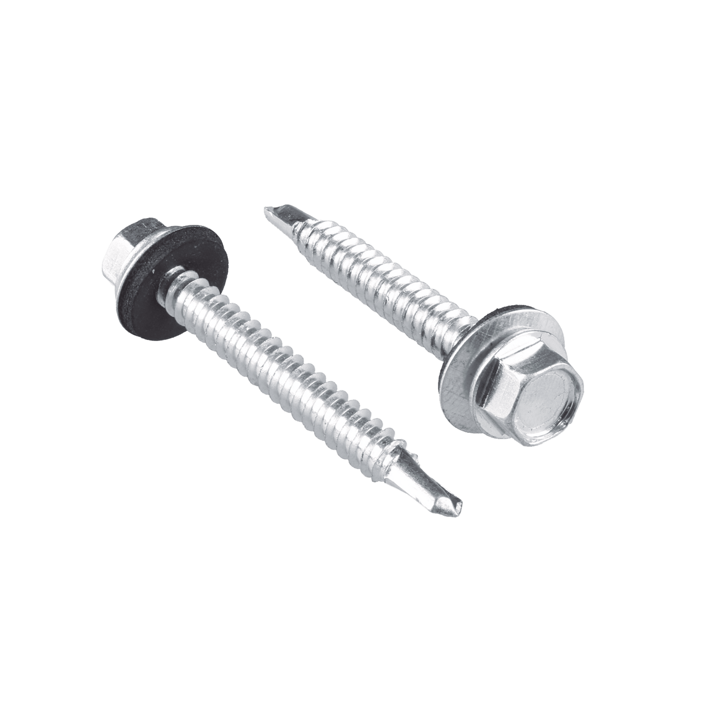 Tornillo -Pija cabeza hexagonal con rondana y punta de broca #14 x 3/4", 100 piezas SYS-PHR-1434 - SILYMX