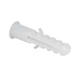 Taquete Blanco De Polipropileno De Alto Impacto Bolsa De 25 piezas SYS-TQ8 - SILYMX