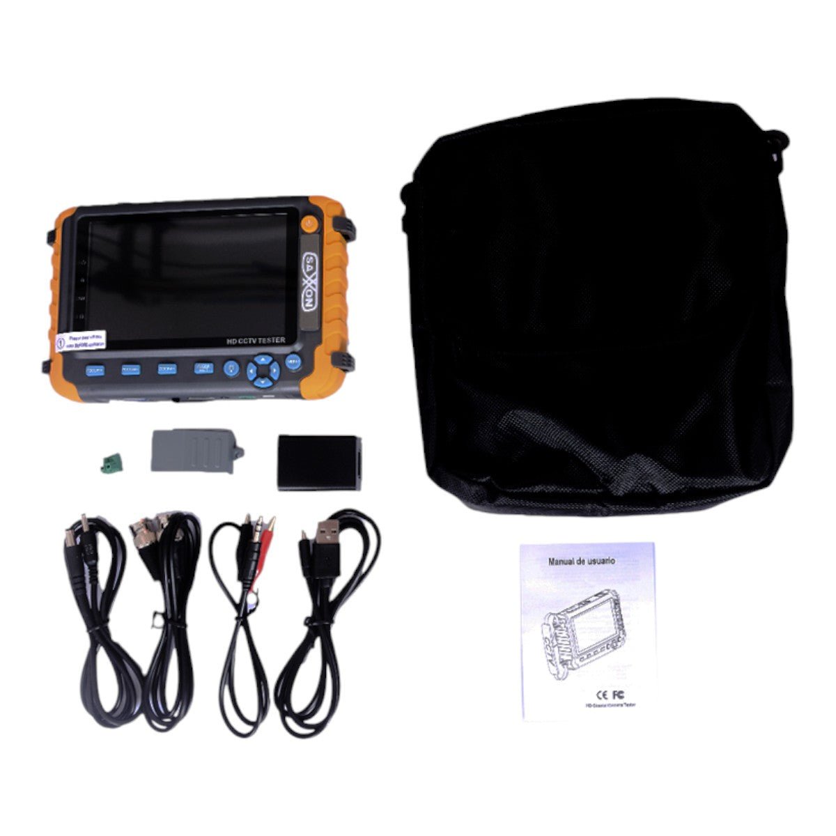 Probador de Video con Pantalla de 5 Pulgadas  Soporta cámaras 1MP  2MP  4MP  4K  Soporta: HDCVI TVI AHD  Salida de Energía de 12vdc a 1 Amper para Alimentar Cámaras  Entrada de Video HDMI VGA  Lampara de Led  Control por Coaxial  TES08MC - SILYMX