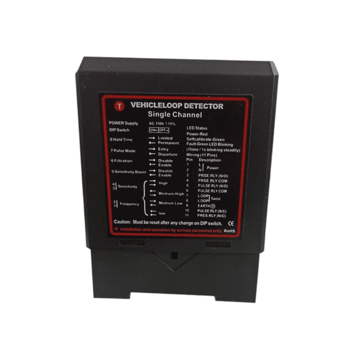 Sensor de masa vehicular para barrera de control de acceso WJDG102 - SILYMX