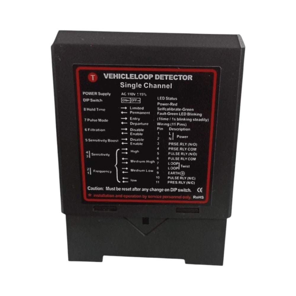 Barreras VehicularesWEJOINWJDG102Sensor Masa Vehicular 1 Canal Lazo Inductivo 115VAC Relevador Barrera Acceso WEJOIN WJDG102 - SILYMX