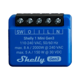 AutomatizaciónSHELLYSHELLY1MINIGEN3Mini Interruptor Inteligente con Wi - Fi y Contacto Seco 1 Canal 8A SHELLY SHELLY1MINIGEN3 - SILYMX