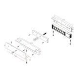 Cerradura Magnética para Control de Acceso Fuerza de Sujeción de 350 kg 800 lb Para puertas de madera vidrio y metálicas IP68 para uso exterior e interior YM-350W-S - SILYMX