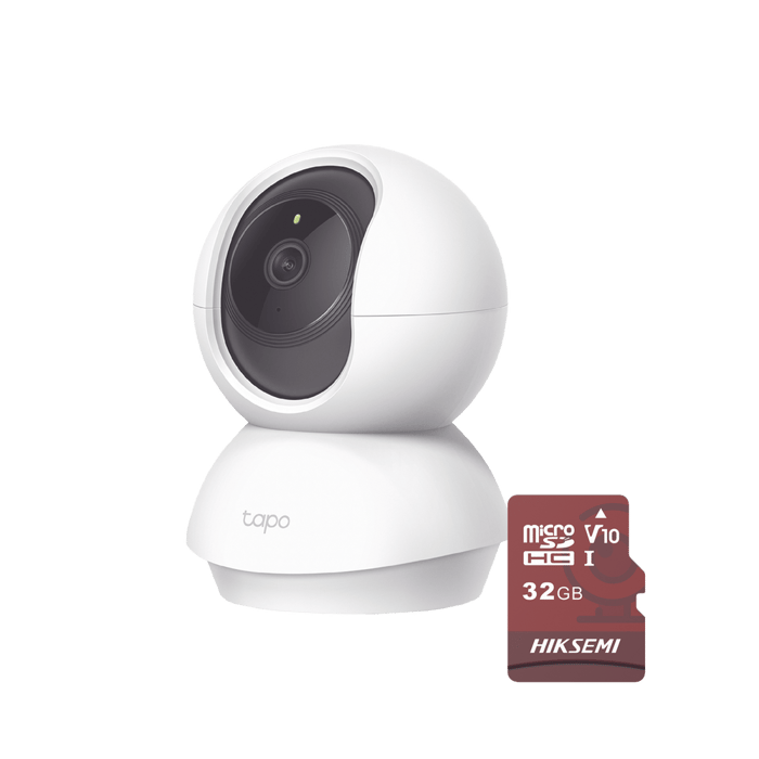 Kit de Cámara IP Wi-Fi Incluye 1 Pieza Modelo TAPOC200 2 Megapixel Utiliza La App Tapo 1 Memoria Micro SD Hiksemi Modelo HS-TF-E1/32G TAPOC200/HS32 - SILYMX