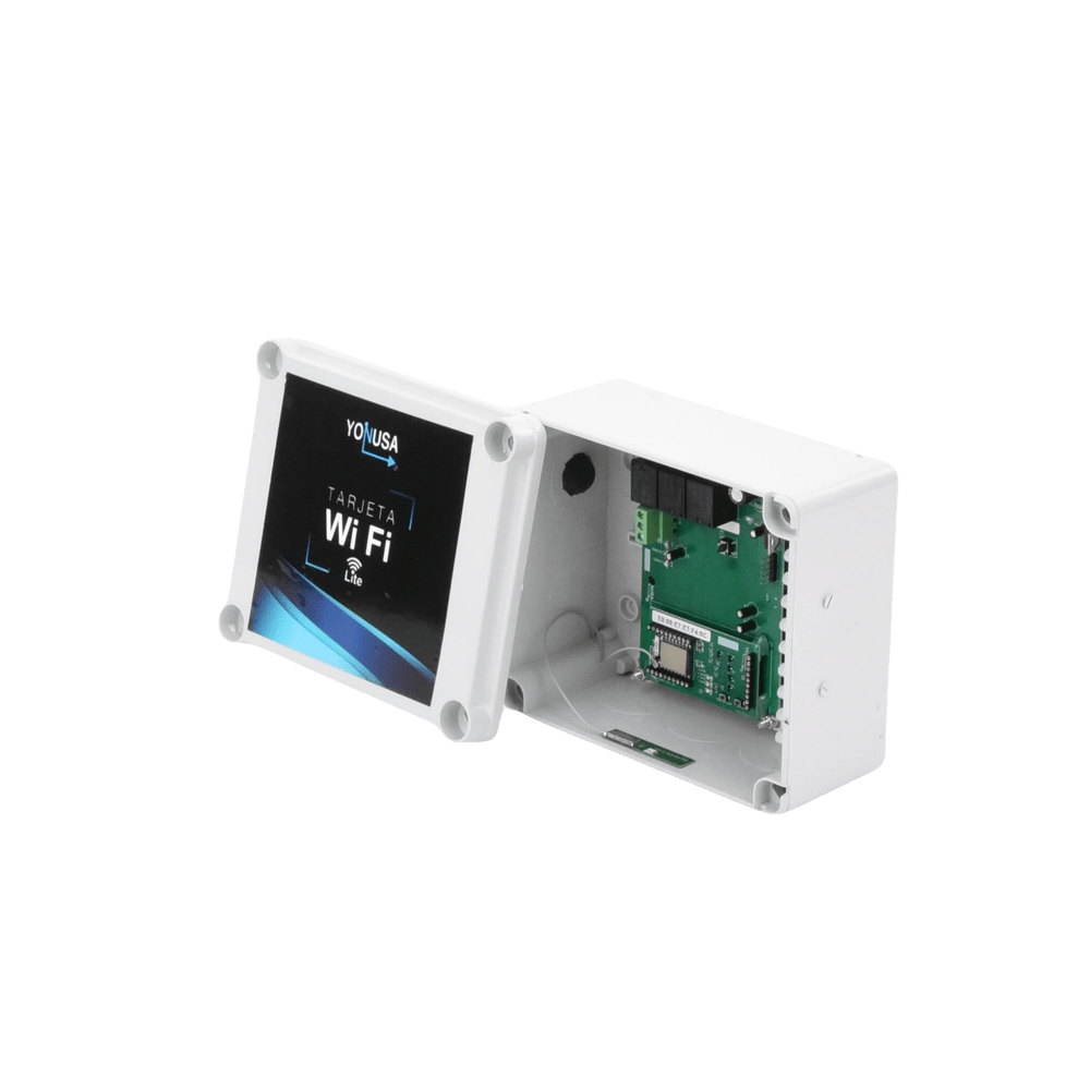 Modulo WIFI LITE con gabinete para uso en Energizadores YONUSA / Aplicación sin costo / Botón de Pánico/ 1 Salida Propósito General - SILYMX