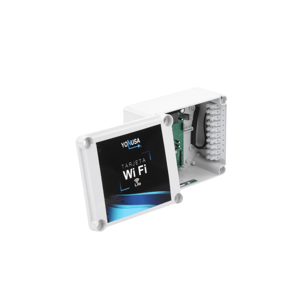 Modulo WIFI LITE con gabinete para uso en Energizadores YONUSA / Aplicación sin costo / Botón de Pánico/ 1 Salida Propósito General - SILYMX