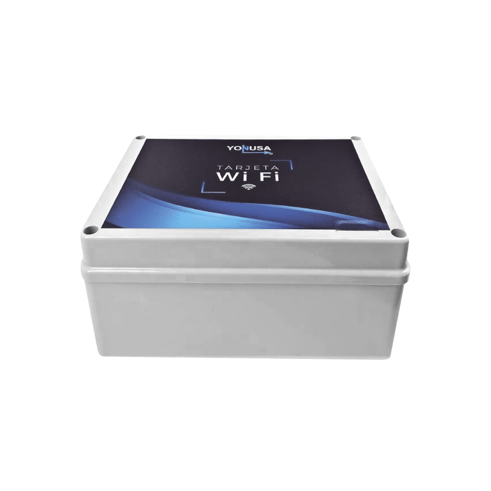 Modulo WIFI LITE con gabinete para uso en Energizadores YONUSA / Aplicación sin costo / Botón de Pánico/ 1 Salida Propósito General - SILYMX