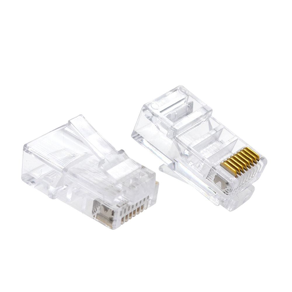 Conector Plug RJ45 CAT5e UTP Plug Modular Sin Blindaje Chapado en Oro Uso Interior LINKEDPRO TC-5 - SILYMX