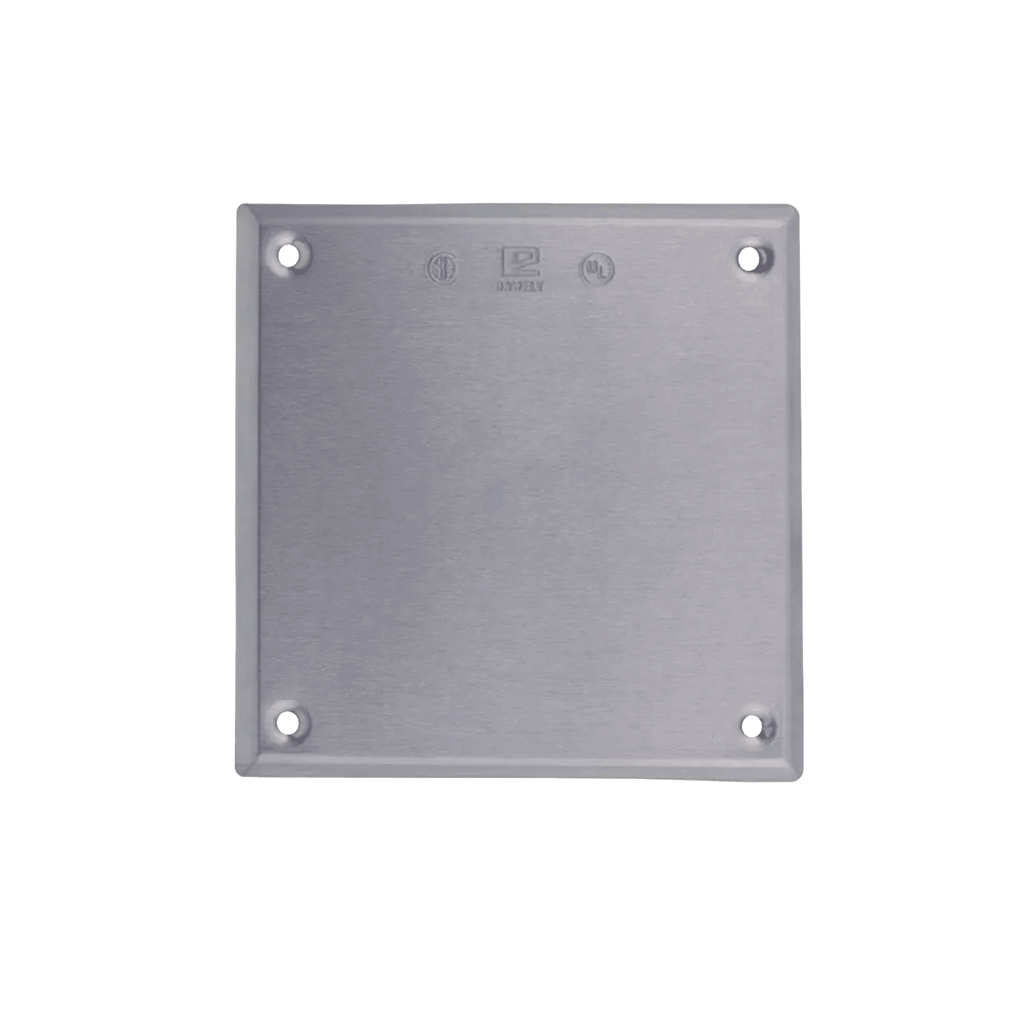 Tapa cuadrada ciega de aluminio para caja cuadrada RAWELT TC-04-18 - SILYMX
