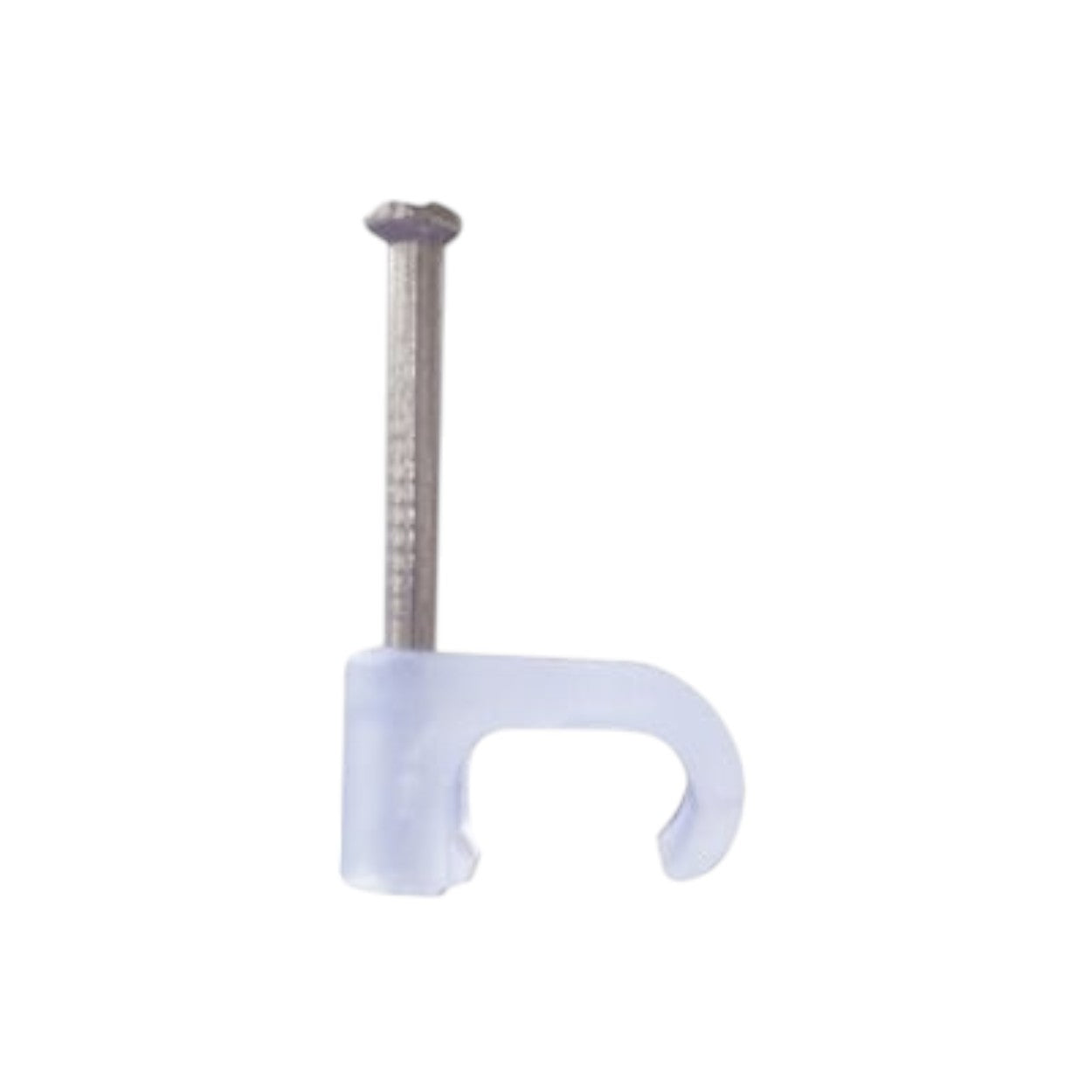 Grapa para cable plano de 4mm color transparente 100pzs TC-4X6 - SILYMX