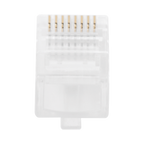 Plug RJ45 Cat5e 30 Micras Oro | Bote con 100 Piezas | LINKEDPRO TC5-100 - SILYMX