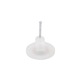 Grapa para cable redondo de 5mm color transparente 100pzs TC-57 - SILYMX