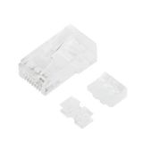 Bote con 100 Piezas de Plug Modular RJ45 Cat6A chapado de oro a 30 micras para durabilidad extrema TC6A-100 - SILYMX