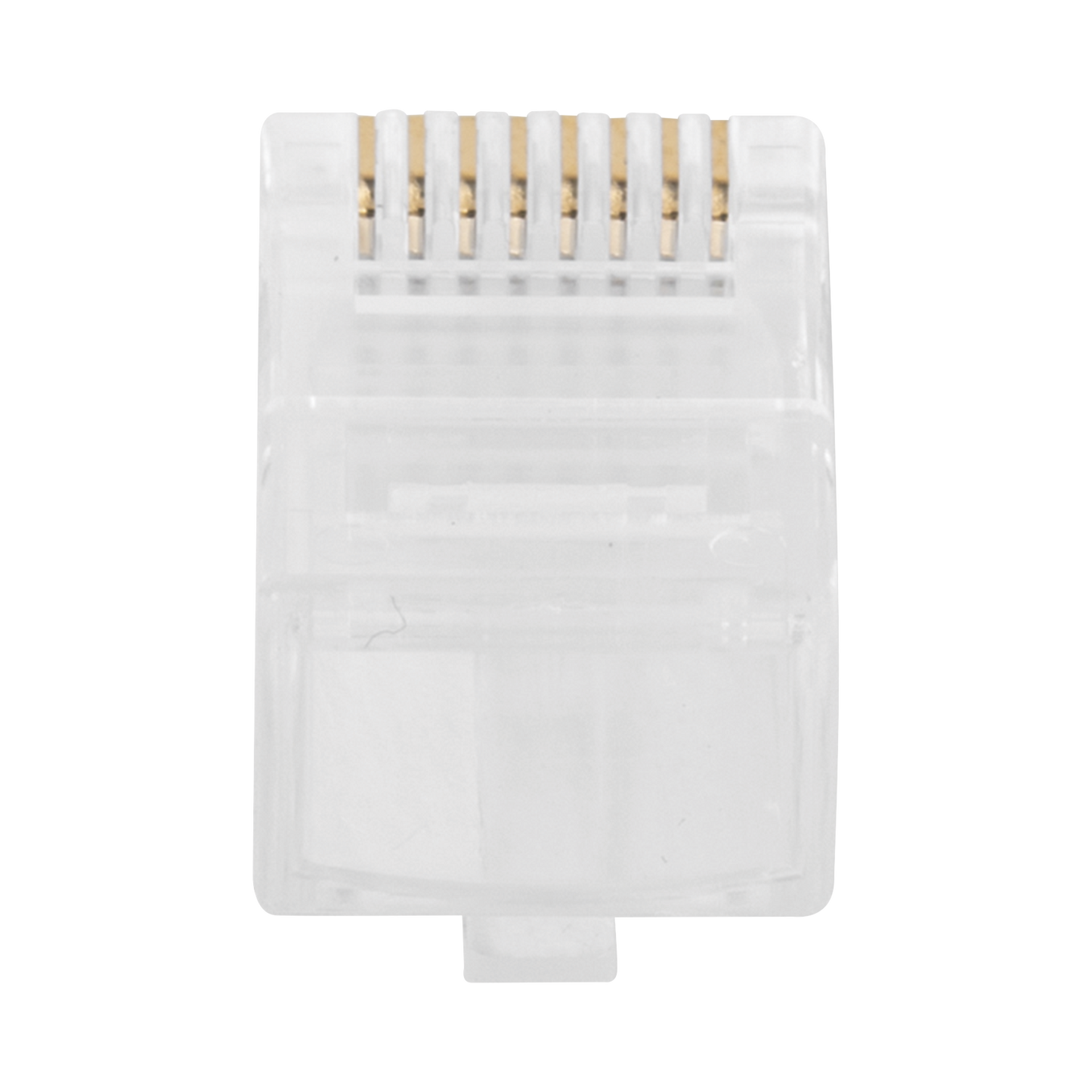 Bote con 100 Piezas Plugs RJ45 Cat6 Pass Through 30 Micras Oro | TC6-PASS - SILYMX