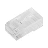 Bote con 100 Piezas Plugs RJ45 Cat6 Pass Through 30 Micras Oro | TC6-PASS - SILYMX