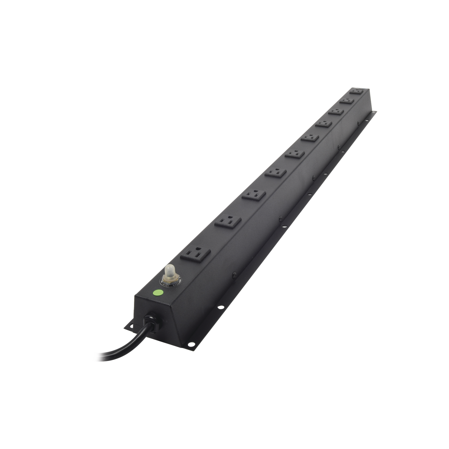 Tomacorriente Vertical (PDU) 10 Contactos NEMA 5-15R 120V/15A para Rack o Piso | TCMSR19 - SILYMX