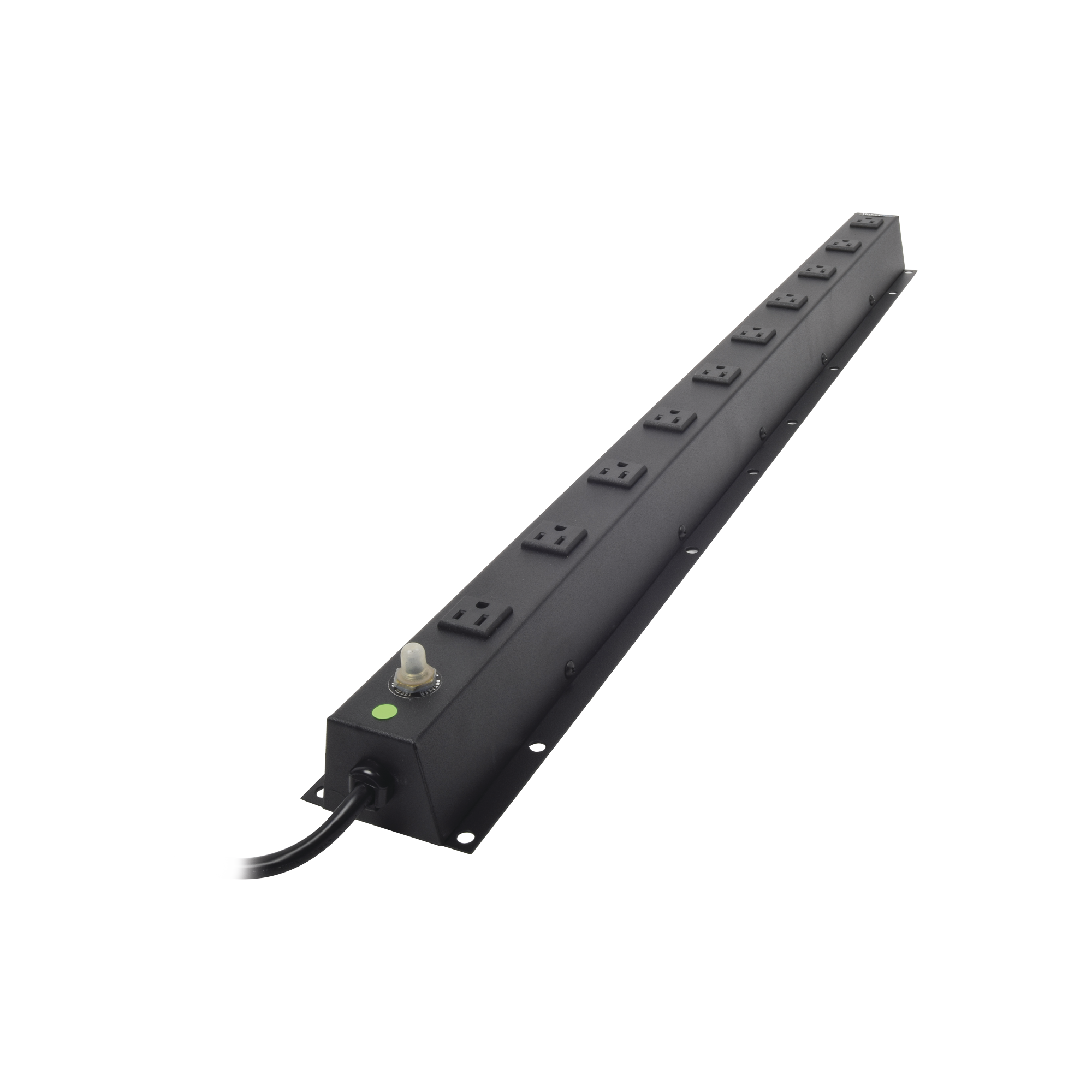 Tomacorriente Vertical (PDU) 10 Contactos NEMA 5-15R 120V/15A para Rack o Piso | TCMSR19 - SILYMX