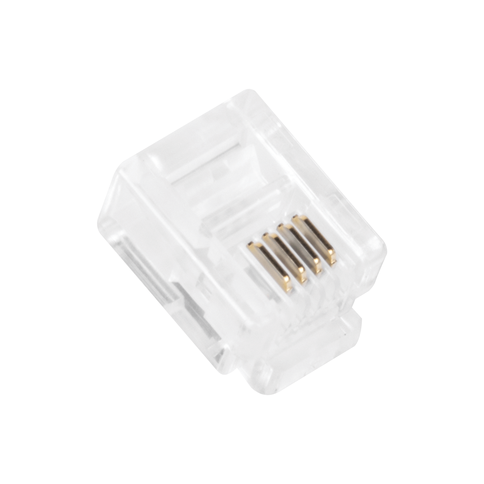 Plug Modular RJ11 LINKEDPRO TCRJ11-100 · Bote 100 Piezas · 4 Contactos ...