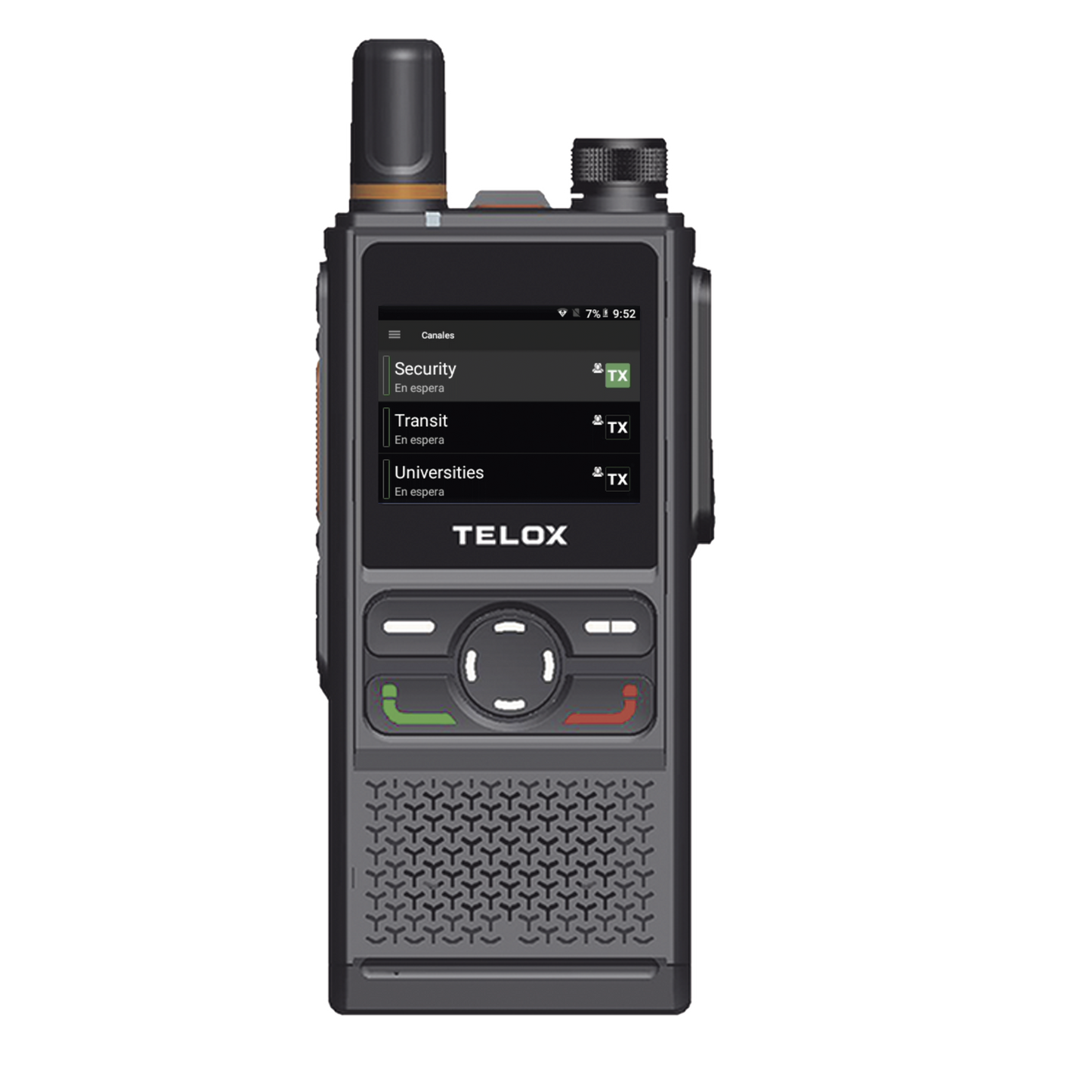 Radio PoC 4G LTE / Doble SIM / IP67 / Audio 3 W / Batería 4000 mAh / Pantalla 2 Pulgadas / Botones Físicos Profesionales