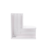 Sección en "L" color blanco de PVC auto extinguible, para canaleta TEK100 (5576-12100) - SILYMX