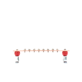 Barra Union Cobre 16 Contactos 2x15-1/4x1/4 Distribucion Electrica Industrial Panel - TOTAL GROUND TG-BPS-240 - SILYMX