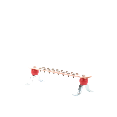 Barra Union Cobre 16 Contactos 2x15-1/4x1/4 Distribucion Electrica Industrial Panel - TOTAL GROUND TG-BPS-240 - SILYMX