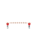 Barra Union Cobre 16 Contactos 2x15-1/4x1/4 Distribucion Electrica Industrial Panel - TOTAL GROUND TG-BPS-240 - SILYMX