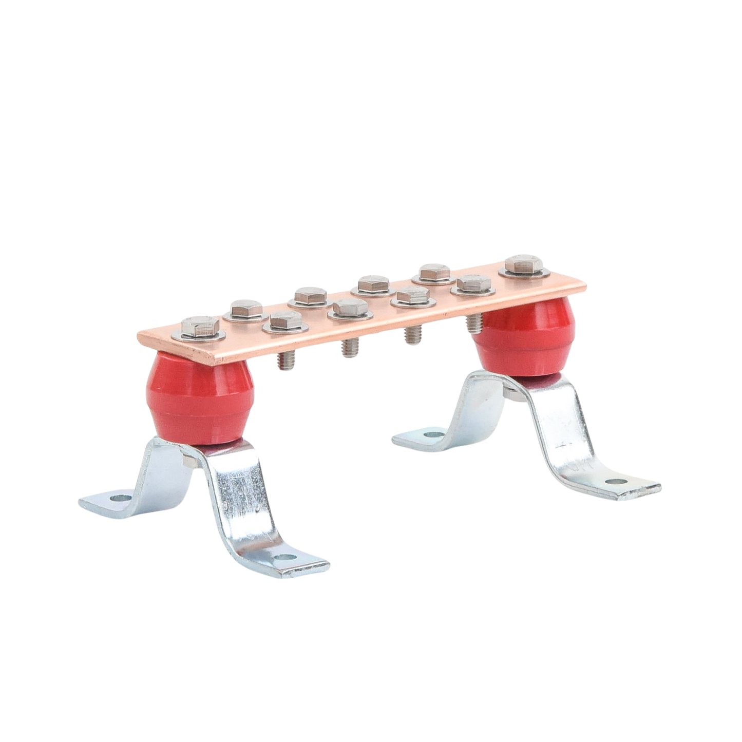 Barra de Unión de Cobre 1000A 7-7/8 x 2 x 1/4 in con Aisladores | TOTAL GROUND TG-BUS-G10 - SILYMX