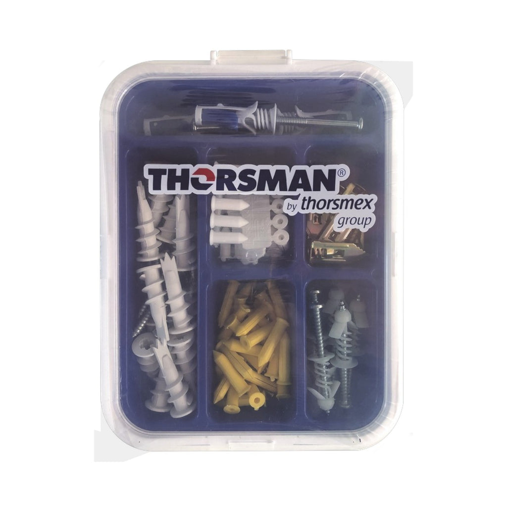 Kit para Sistemas de Fijación en Yeso Muros Falsos Tabique hueco Uso en interiores 91 piezas TH-KIT-FY - SILYMX