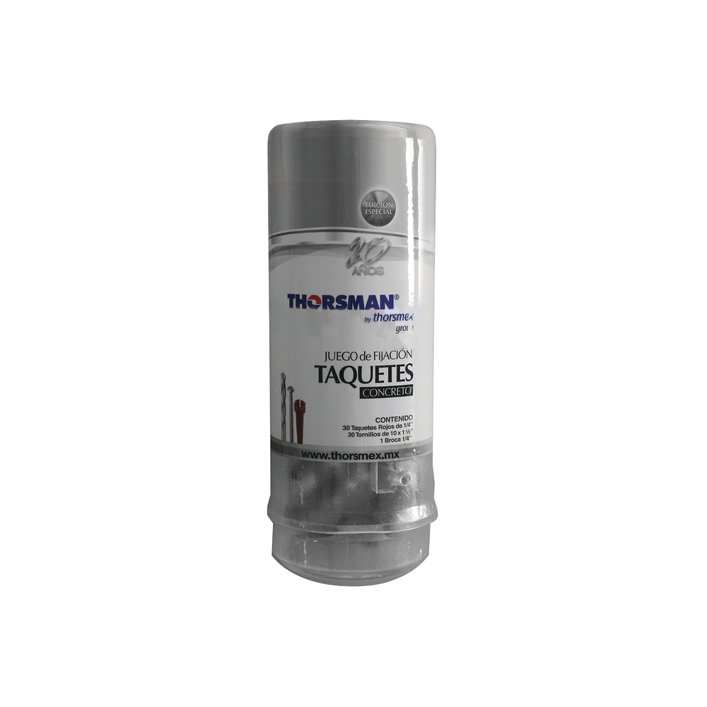 Juego de fijación incluye taquetes y tornillos para concreto 3601-00001 TH-KITTP - SILYMX