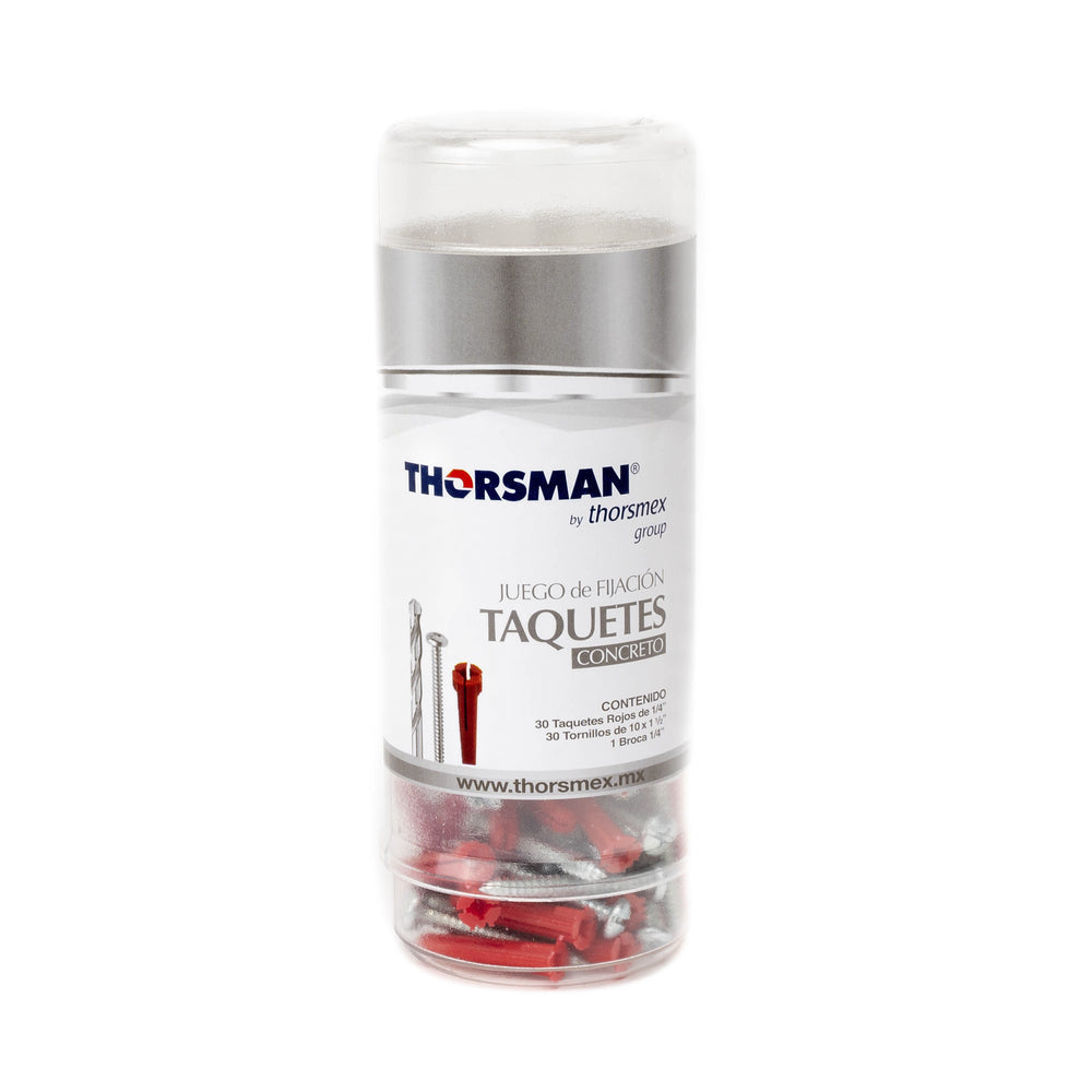 Juego de fijación incluye taquetes y tornillos para concreto 3601-00001 TH-KITTP - SILYMX