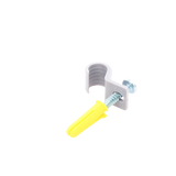 Kit de 12 grapas 12 taquetes y 12 tornillos para sujetar conductores redondos o tubo en muro 2103-07240 TK-1014 - SILYMX