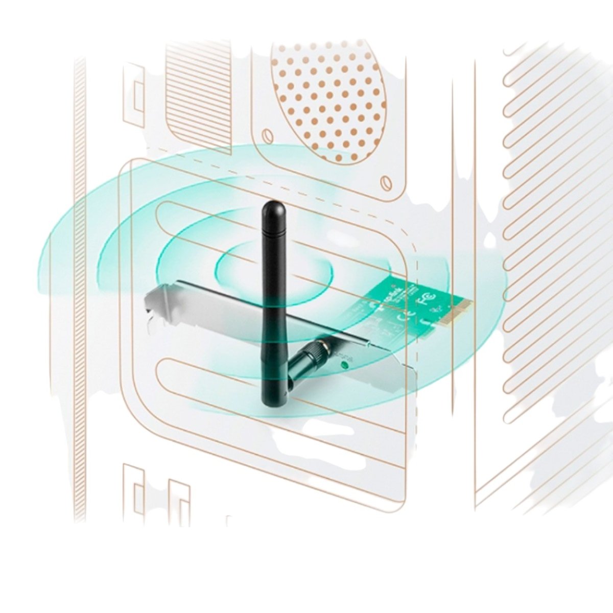 Tarjeta De Red Pci Expres Inalambrico 150 Mbps Tp-link TL-WN781ND - SILYMX