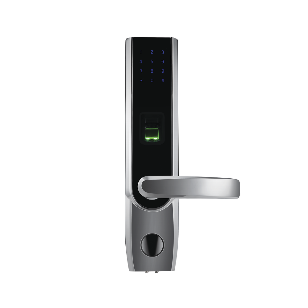 Cerradura autónoma derecha bluetooth de huella digital, tarjeta de proximidad y contraseña / APP ZK Smart Key