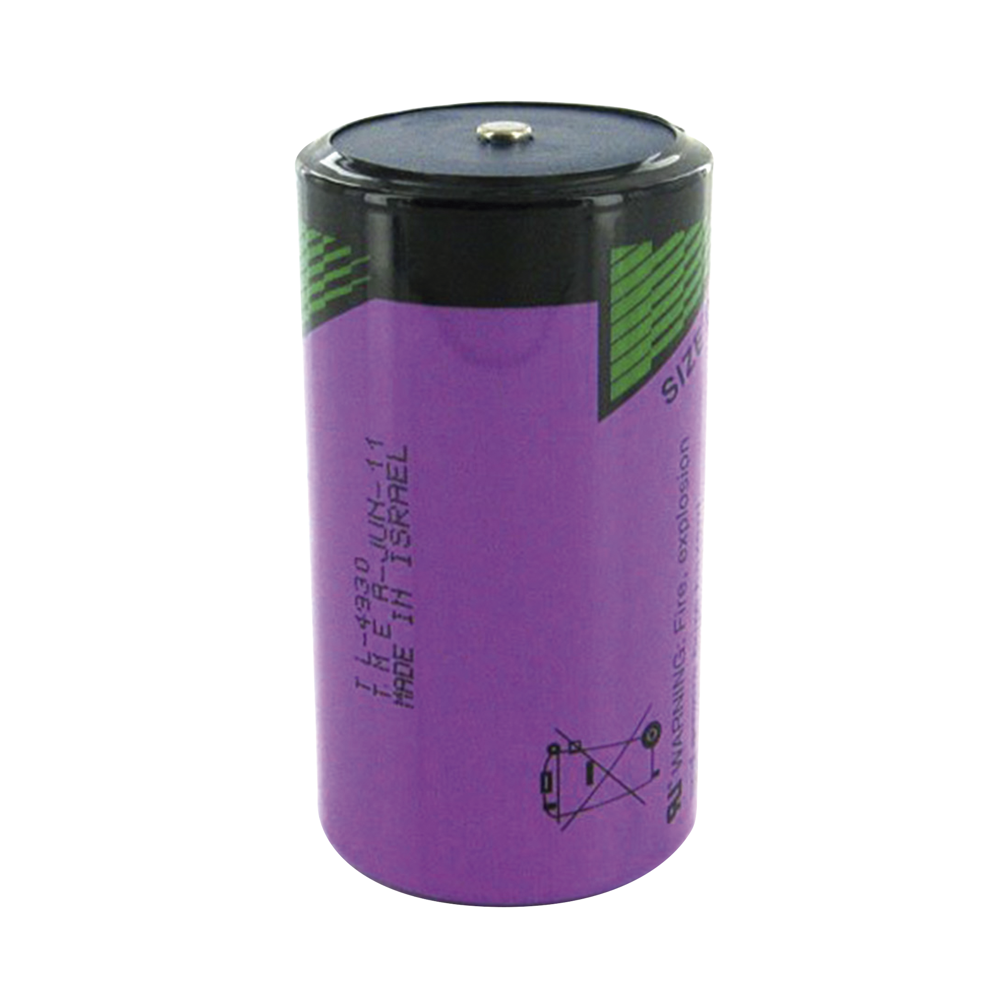 Batería de Litio No Recargable / 3.6 V / 19 Ah / -55°C a +85°C / 1.08 x 2.42 pulgadas