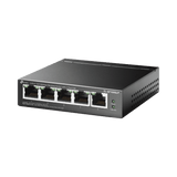 Switch PoE TP-LINK no Administrable de escritorio 5 puertos 10/100 Mbps 4 puertos PoE af Presupuesto 41 W PoE hasta 250 metros TLSF1005LP - SILYMX