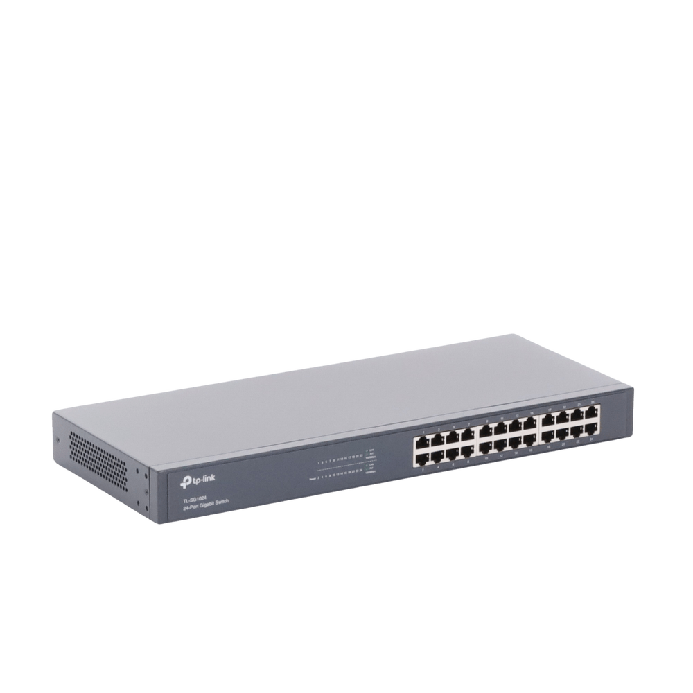 Switch TP-Link Gigabit no administrable de 24 puertos 10/100/1000 Mbps TL-SG1024 - SILYMX