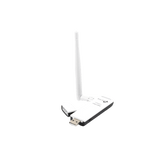 Adaptador Wi-Fi TPLink USB inalámbrico de alta ganancia N 150 Mbps 2.4 GHz con 1 antena desmontable de 4dBi TL-WN722N - SILYMX